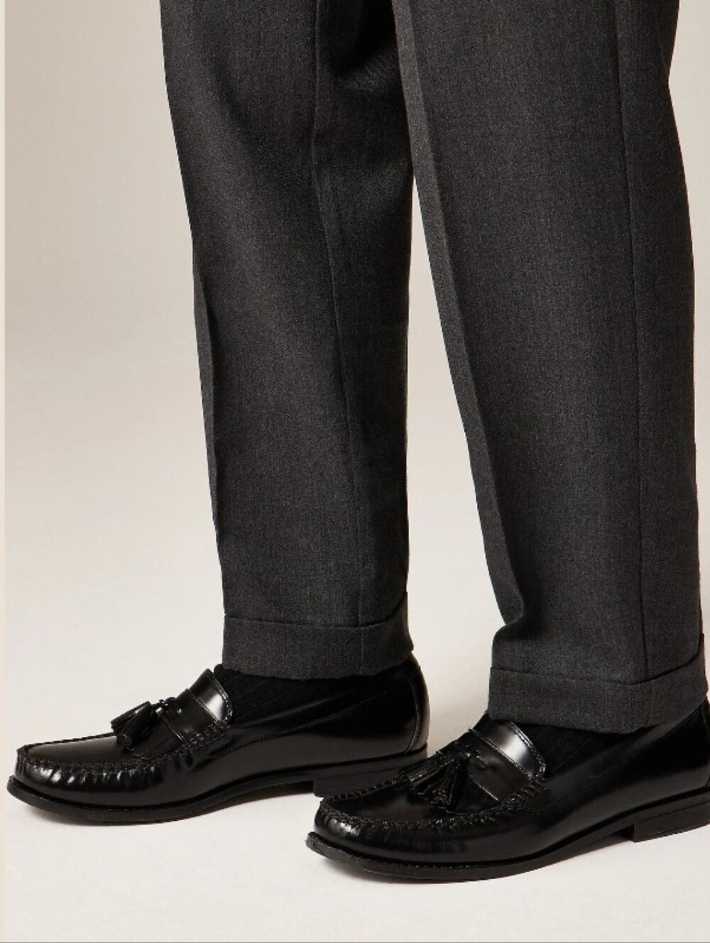 J. Crew Camden Kiltie Tassel Loafers with rubber soles - black - Picture 5 of 14